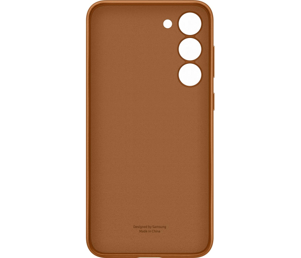 SAMSUNG Leather Case do Samsung S23+ Kamelowy - 1109983 - zdjęcie 3